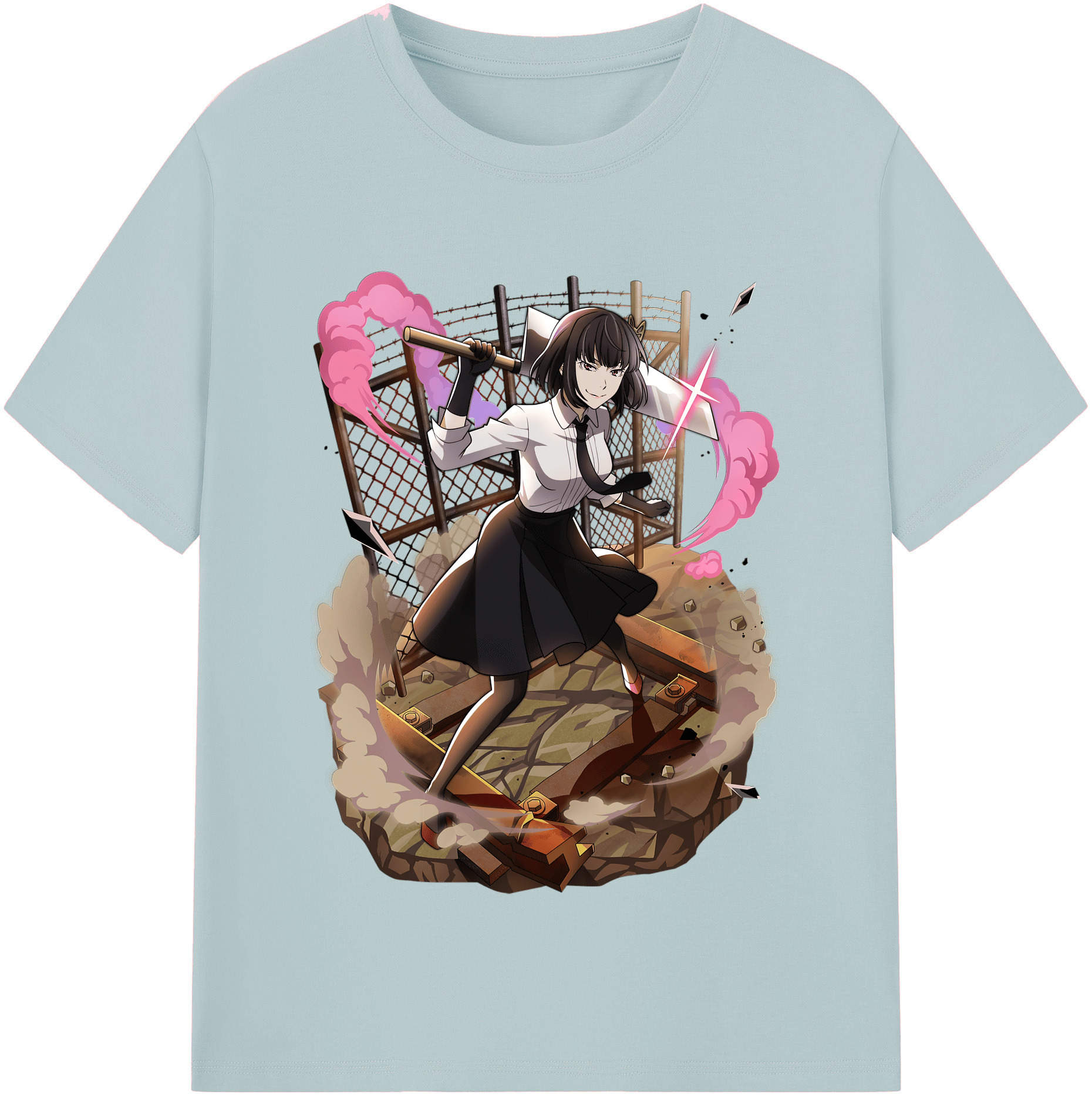 （画像用） 文豪ストレイドッグス Bungo Stray Dogs 綿100％半袖Tシャツ（フロントプリント）